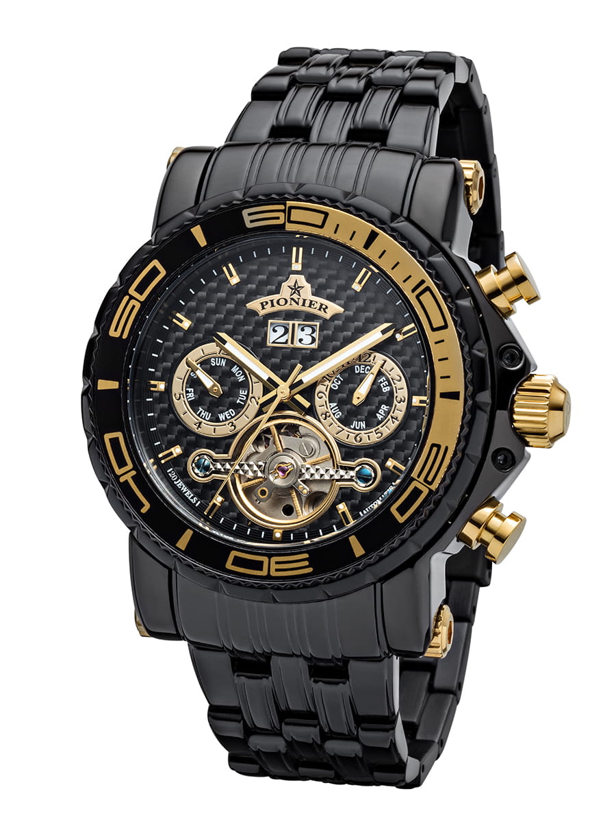 Calendar Automatic Miami by Pionier Germany - GM-506-12 | Black |