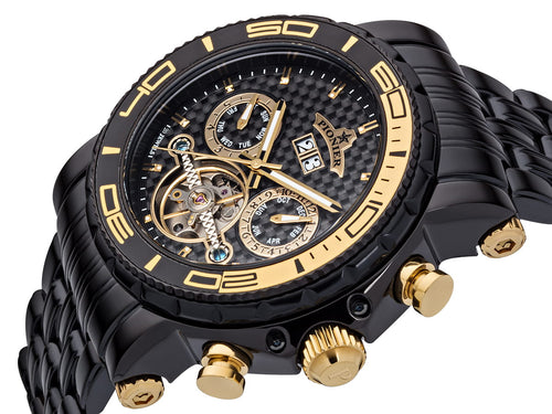 Calendar Automatic Miami by Pionier Germany - GM-506-12 | Black |
