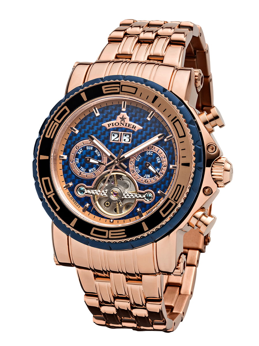 Calendar Automatic Miami by Pionier Germany - GM-506-13 | Rose |