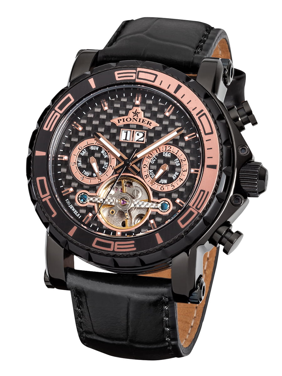 Calendar Automatic Miami by Pionier Germany - GM-506-4 | Black |