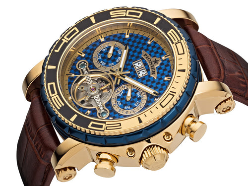 Calendar Automatic Miami by Pionier Germany - GM-506-6 | Gold |