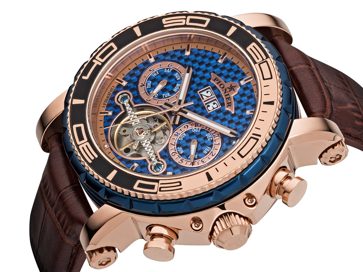 Calendar Automatic Miami by Pionier Germany - GM-506-7 | Rose |