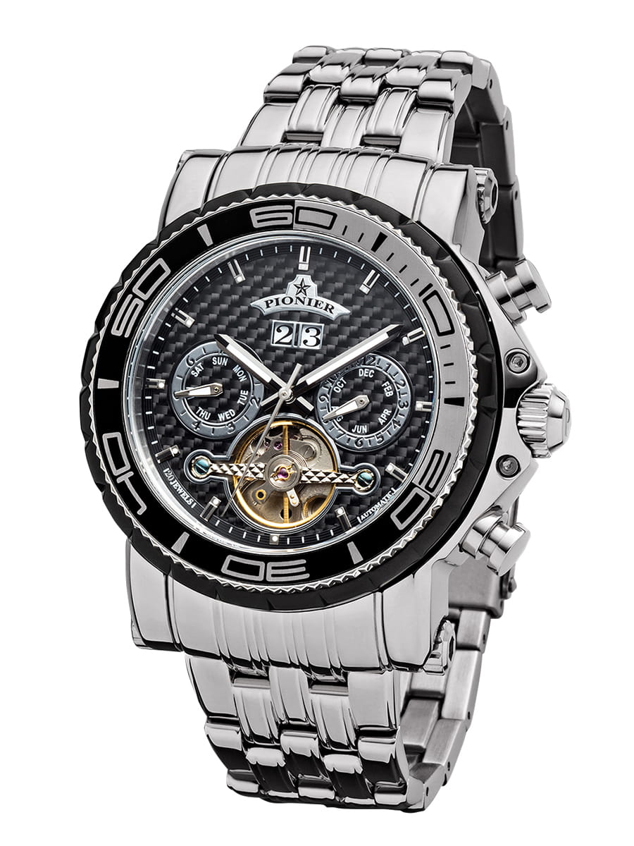 Calendar Automatic Miami by Pionier Germany - GM-506-9A | Silver |