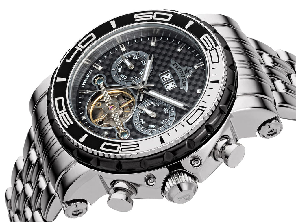 Calendar Automatic Miami by Pionier Germany - GM-506-9A | Silver |