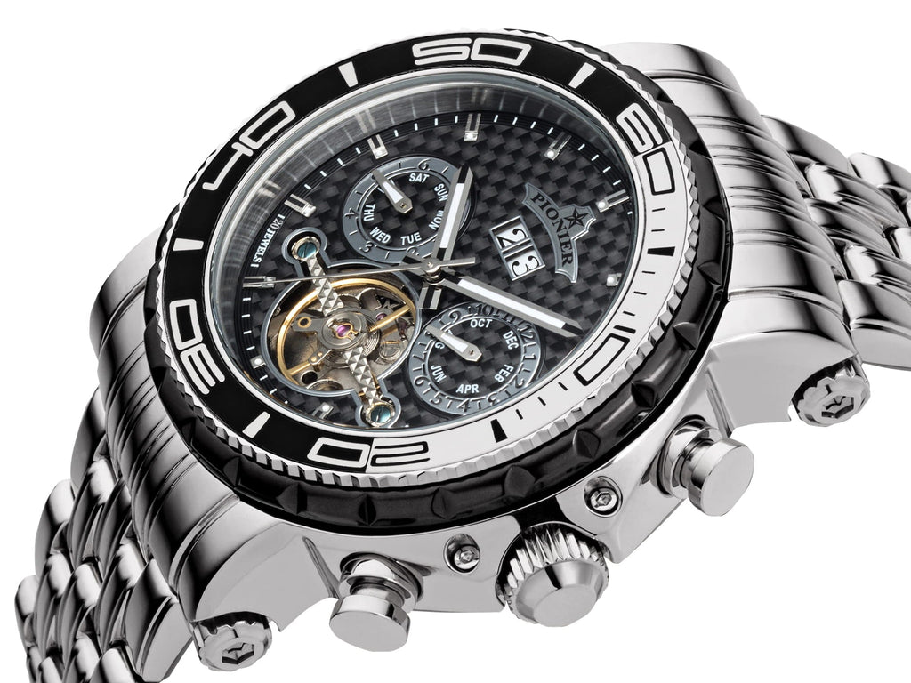 Calendar Automatic Miami by Pionier Germany - GM-506-9A | Silver |