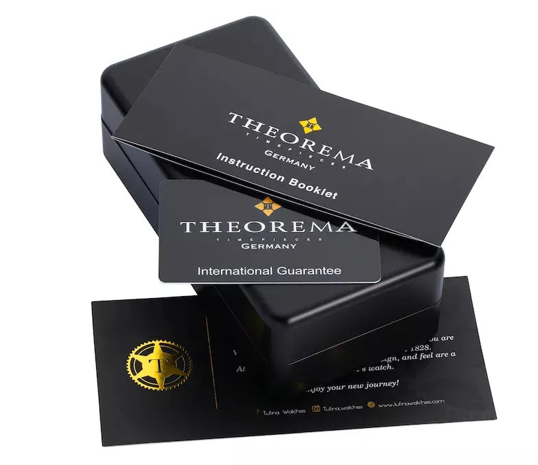 Dual-time automatic Ibiza - GM-128-6 |Black| by Theorema, Germany