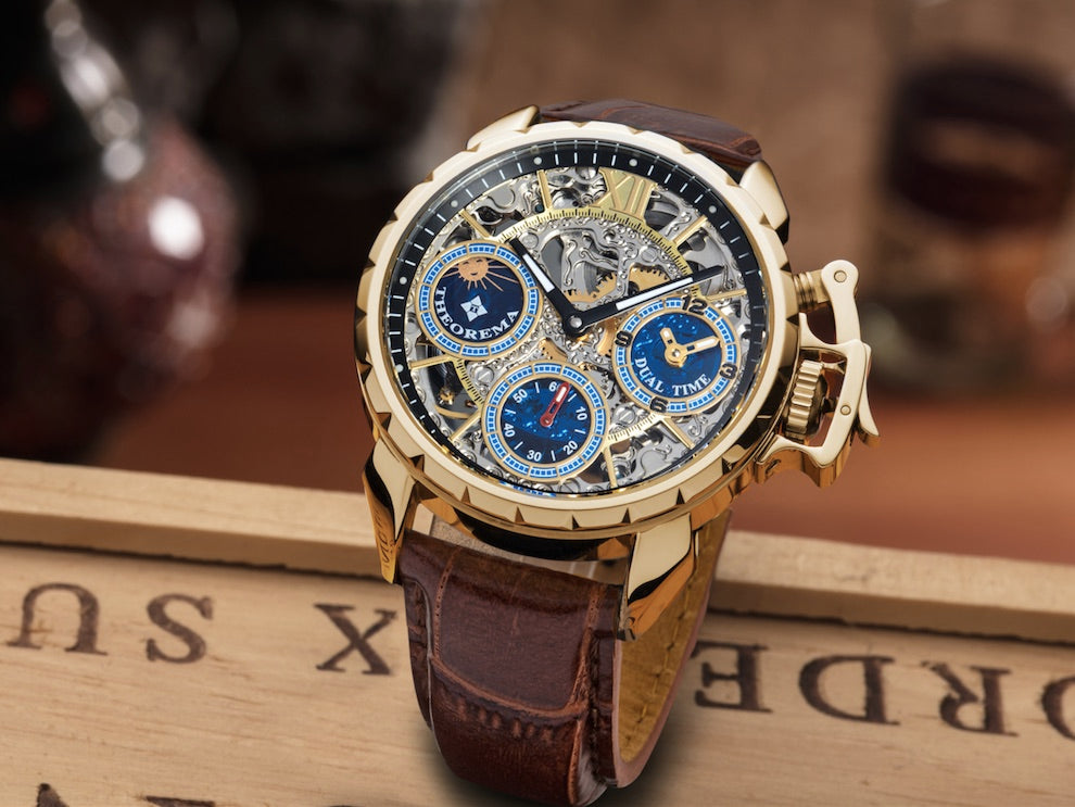 Dual-time Oman by Theorema Germany GM-108-3 | Gold |