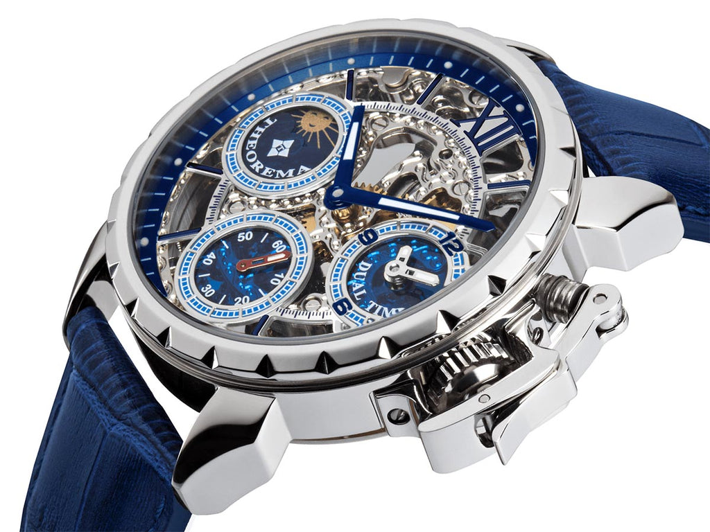 Dual-time Oman by Theorema Germany GM-108-2 | Silver |