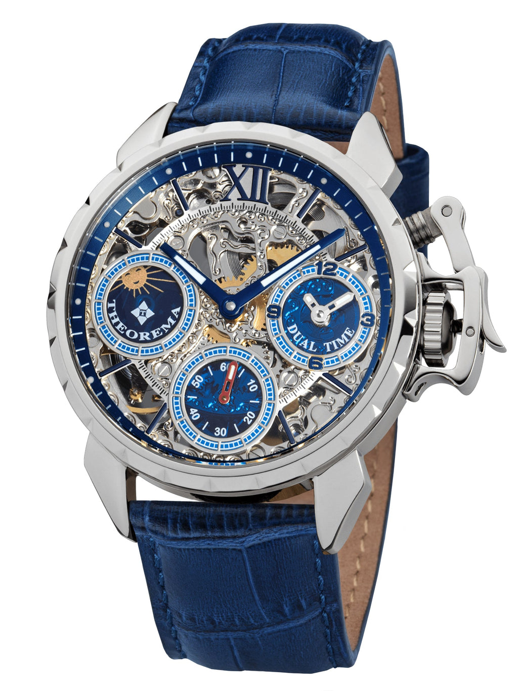 Dual-time Oman by Theorema Germany GM-108-2 | Silver |