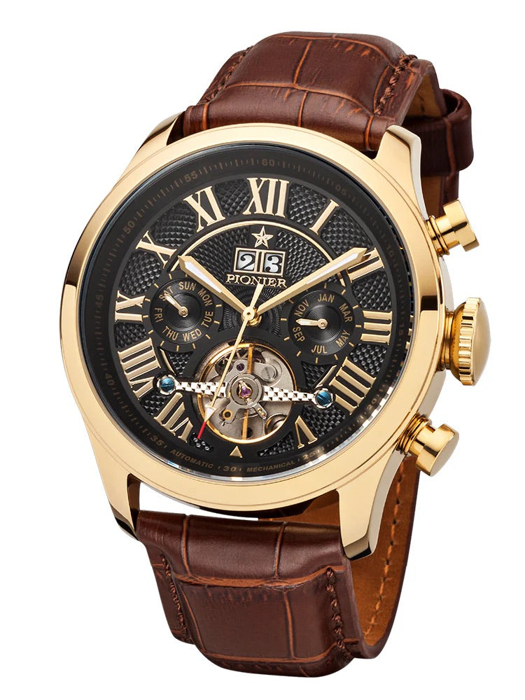 Automatic Havana P7001-3 | Gold | Pionier Germany