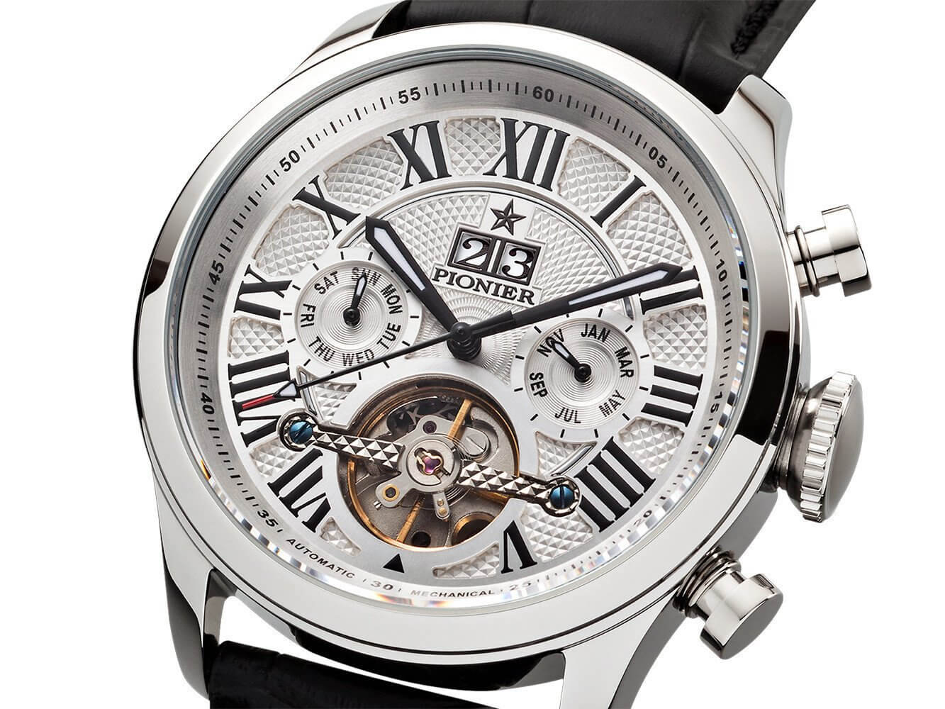 Automatic Havana P7001-1 | Silver | Pionier Germany