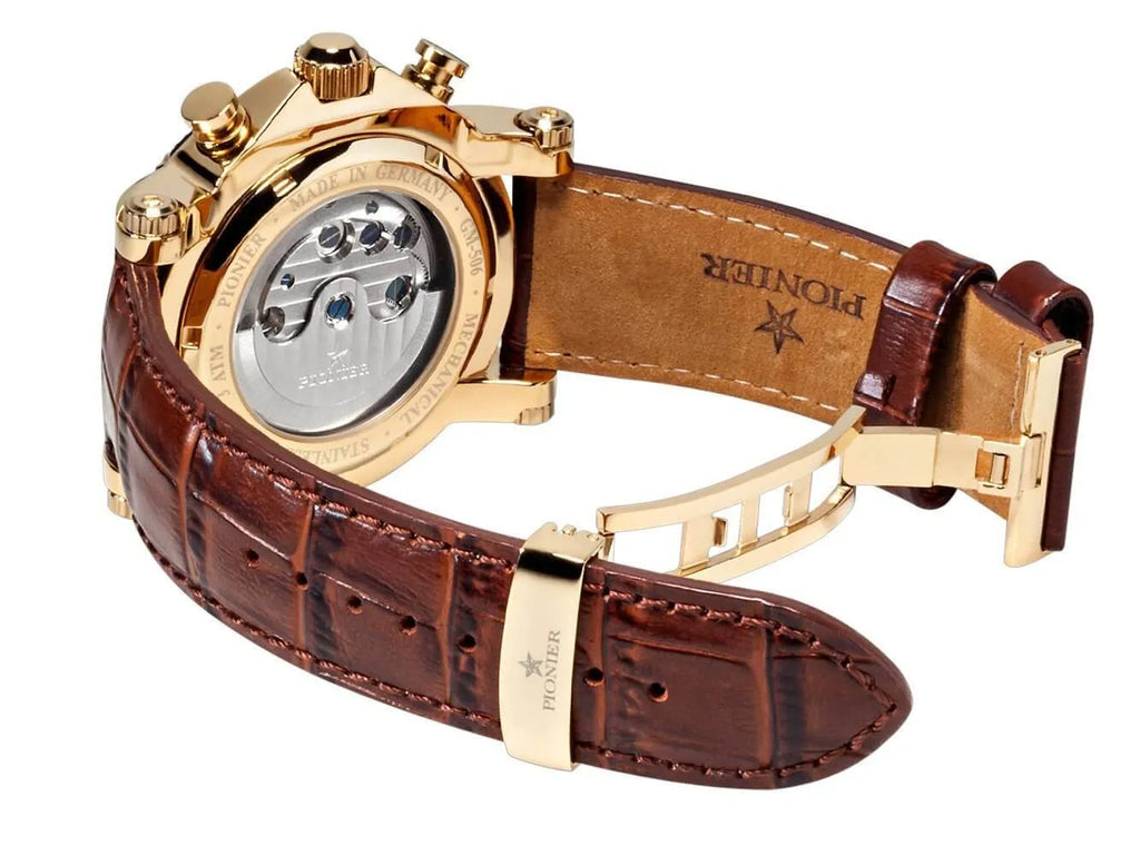 Calendar Automatic Miami by Pionier Germany - GM-506-3 | Gold |