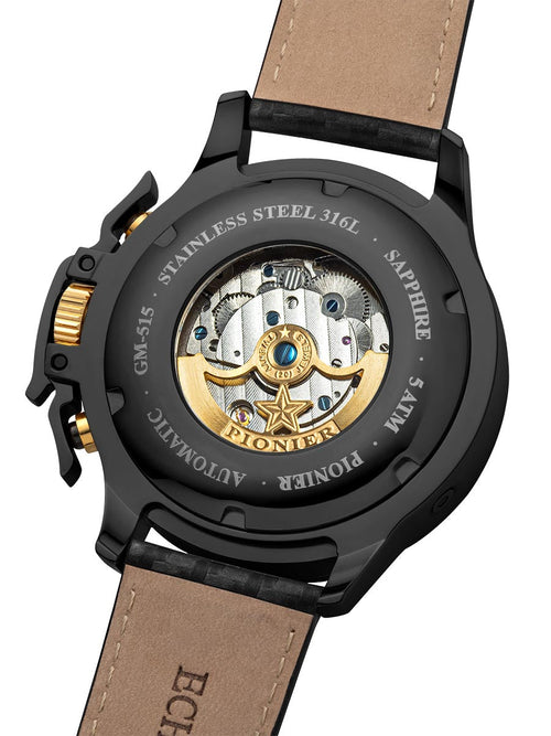 Amsterdam Automatic Calendar Watch by Pionier GM-515-6 |Silver|
