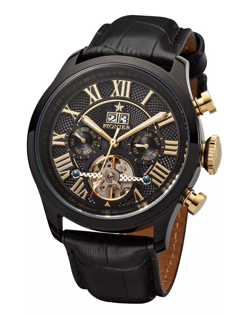 Automatic Havana P7001-4 | Black | Pionier Germany