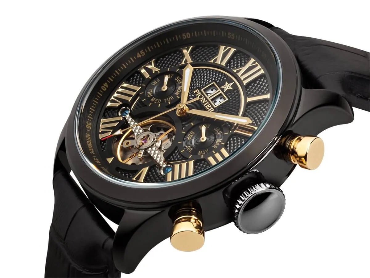 Automatic Havana P7001-4 | Black | Pionier Germany