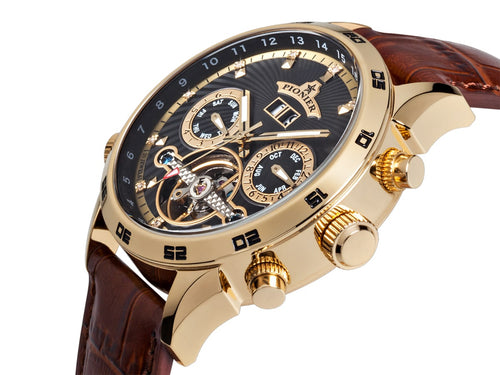 Automatic Florida Diamonds by Pionier Germany GM-505-3 | GOLD |