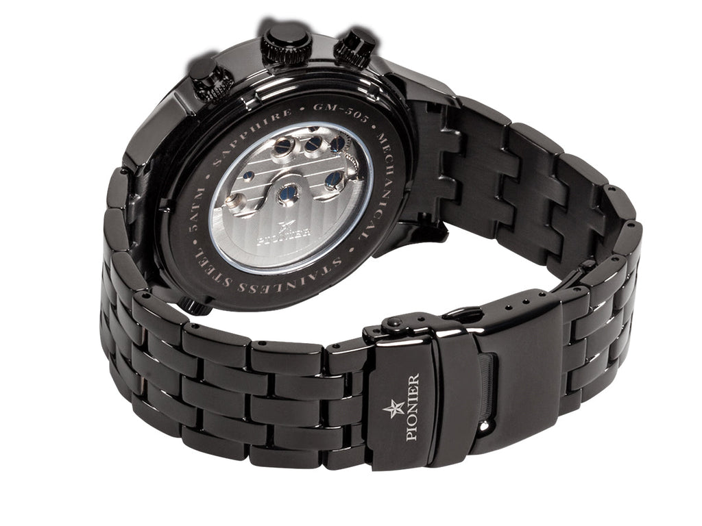 Automatic calendar Florida Diamonds by Pionier Germany GM-505-6 | Black |