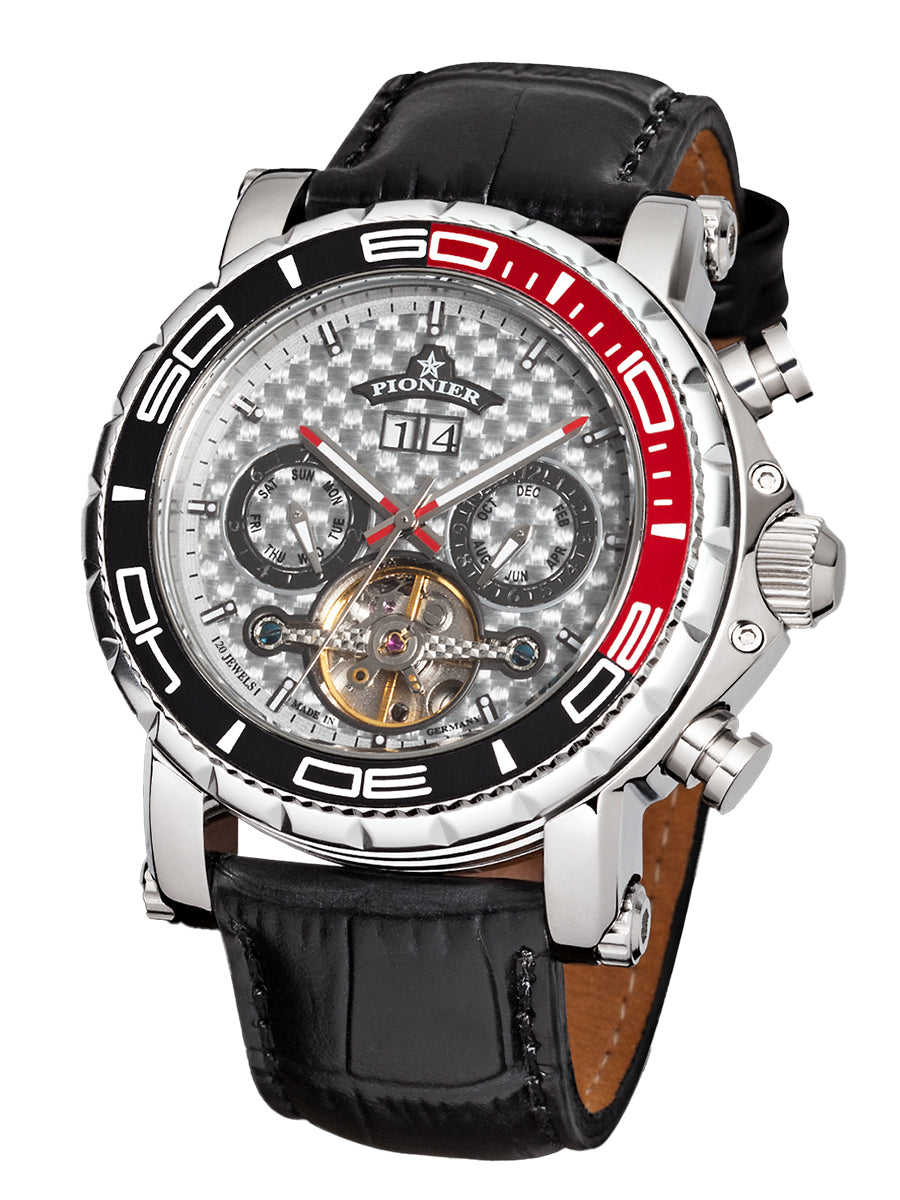 Calendar Automatic Miami by Pionier Germany - GM-506-1 | Silver |