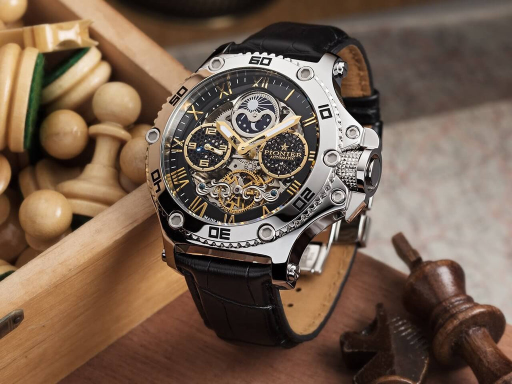 Dual-Time Hawaii Pionier GM-514-1 | Silver | Made in Germany