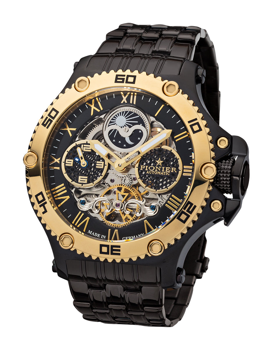 Dual-Time Hawaii Pionier GM-514-11 | Gold | Made in Germany