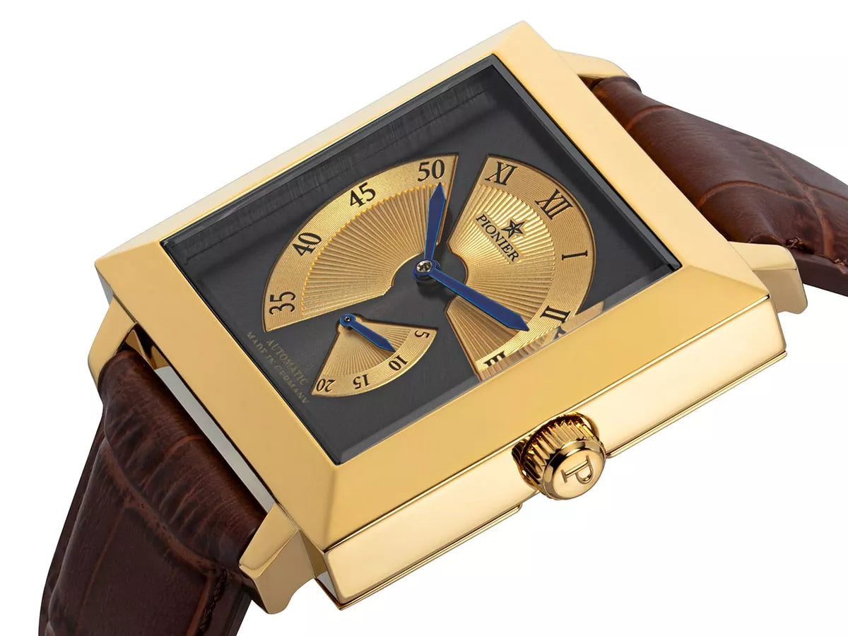 Louvre watch by Pionier, Germany GM-517-3 | Gold |