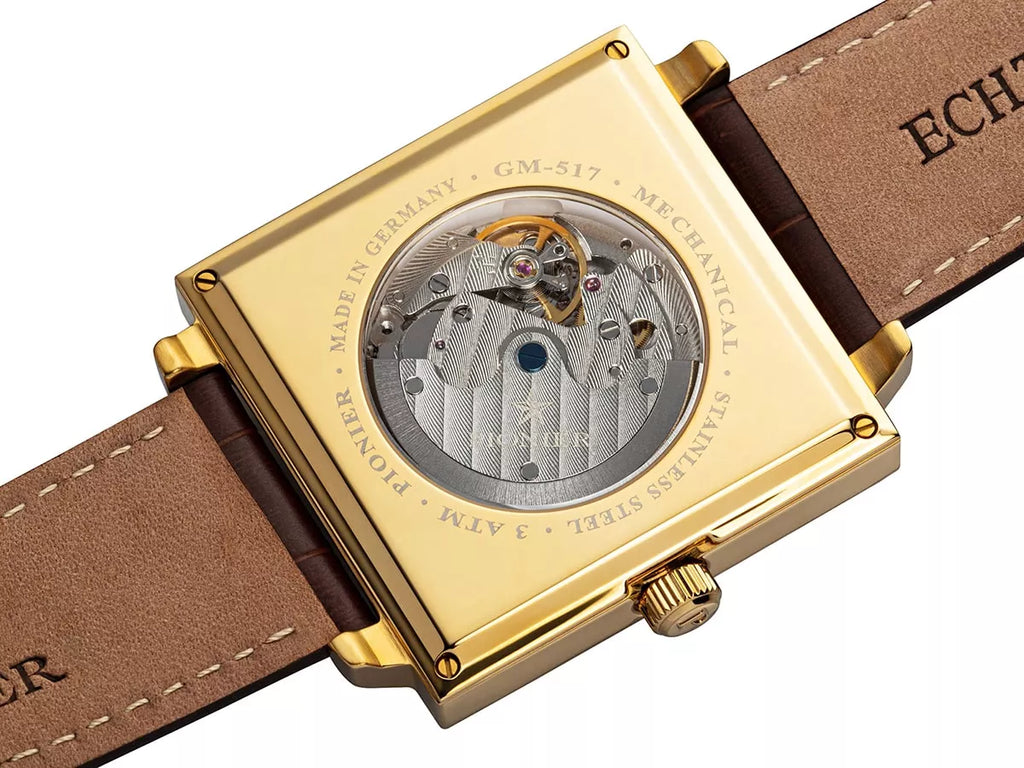 Louvre watch by Pionier, Germany GM-517-3 | Gold |