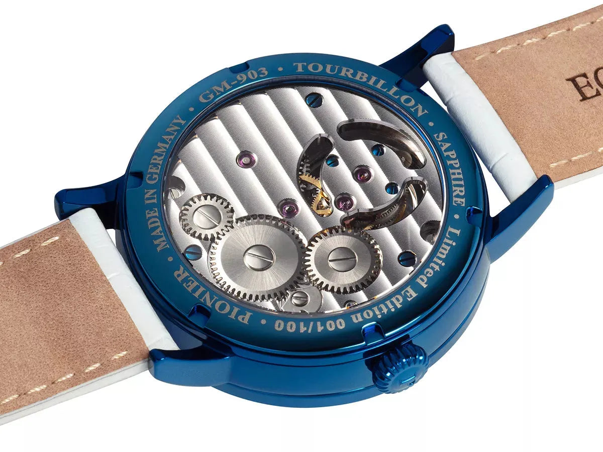 Basel Tourbillon Pionier - GM-903-1 | Blue | Handmade German Watch