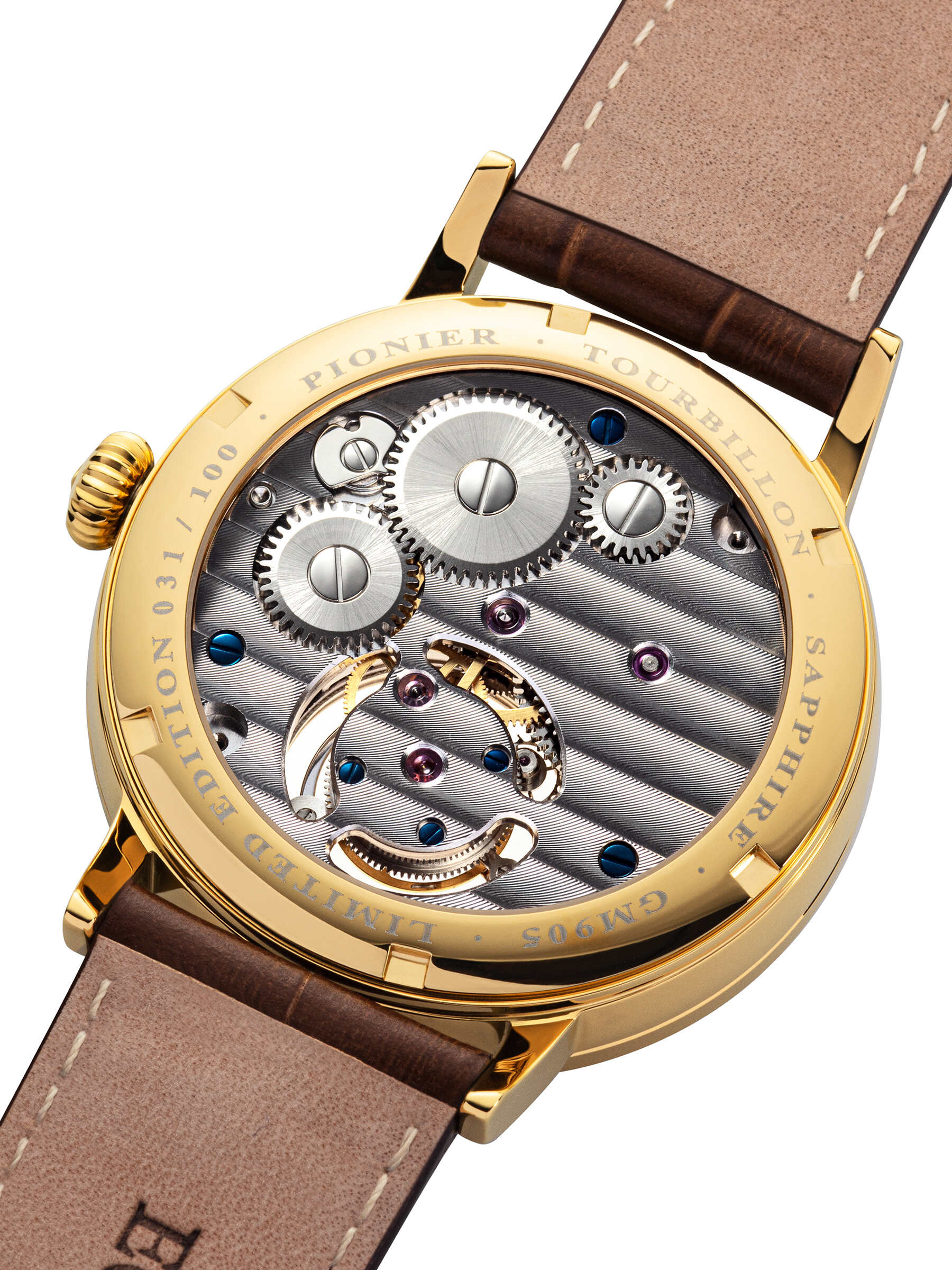 Handmade Lausanne Tourbillon by Pionier Germany - GM-905-4 |Gold|