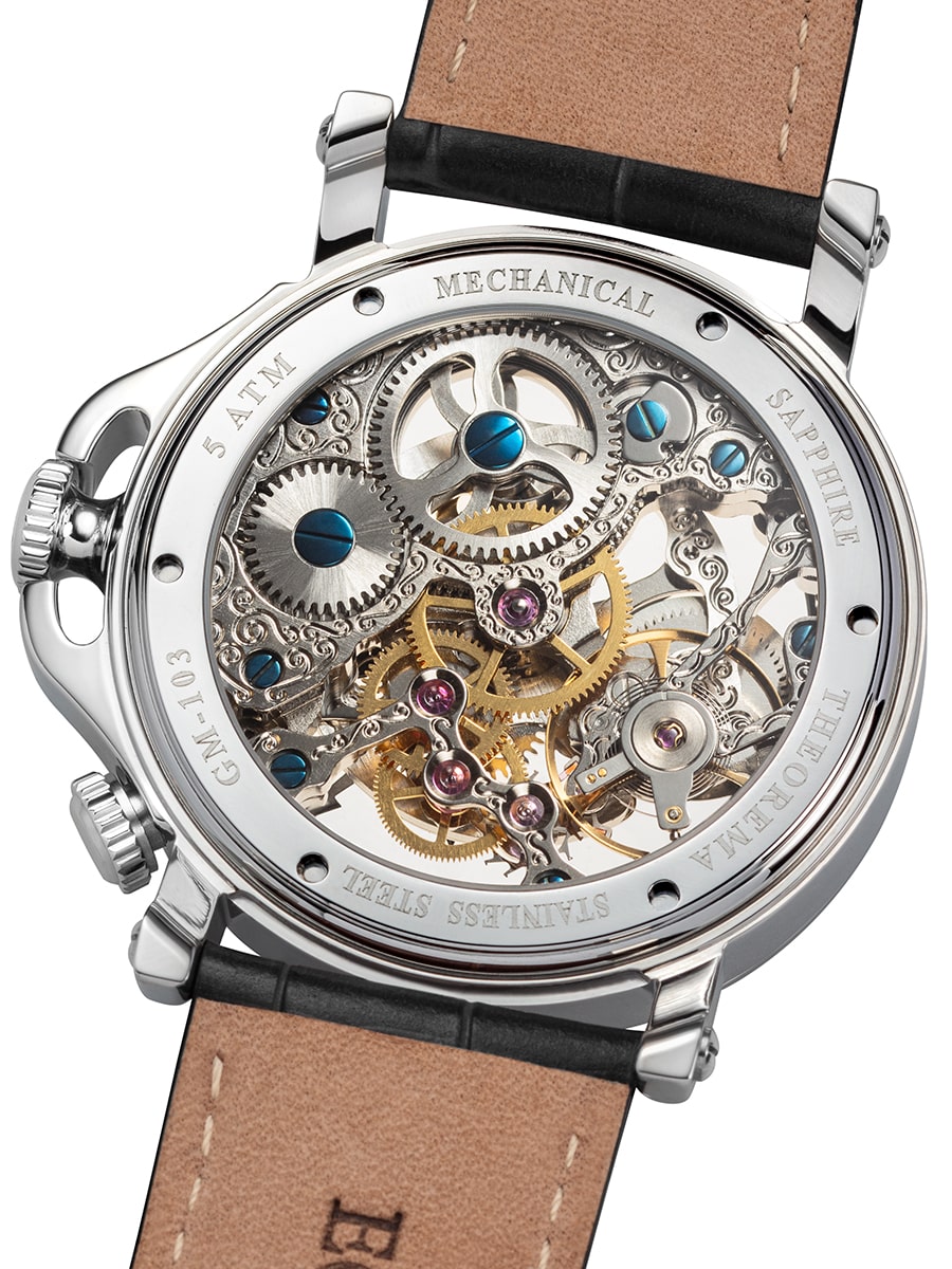 Dual-Time Sao Paulo GM-103-5 |Silver | Theorema, Germany