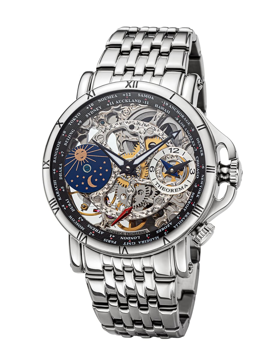 Dual-Time Sao Paulo GM-103-7 | Silver | Theorema, Germany
