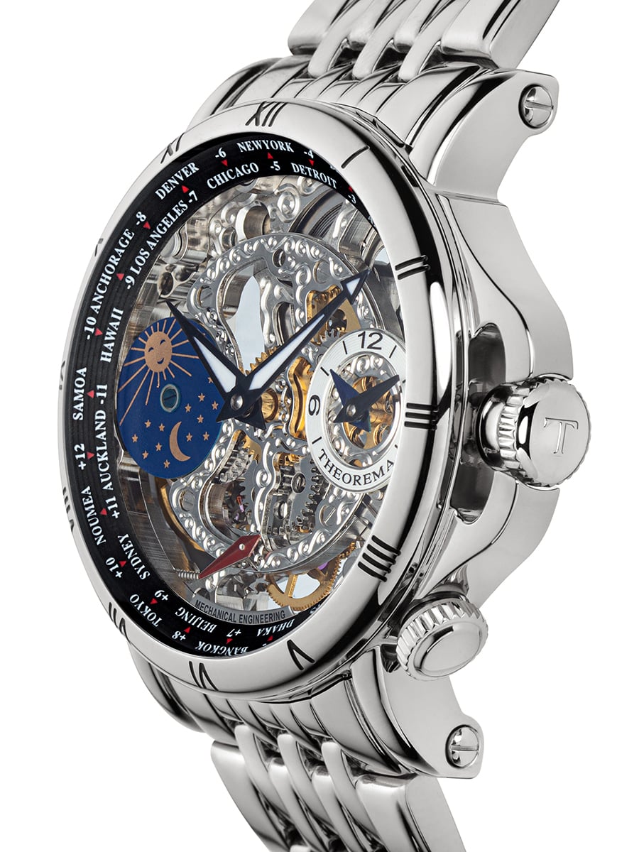 Dual-Time Sao Paulo GM-103-7 | Silver | Theorema, Germany