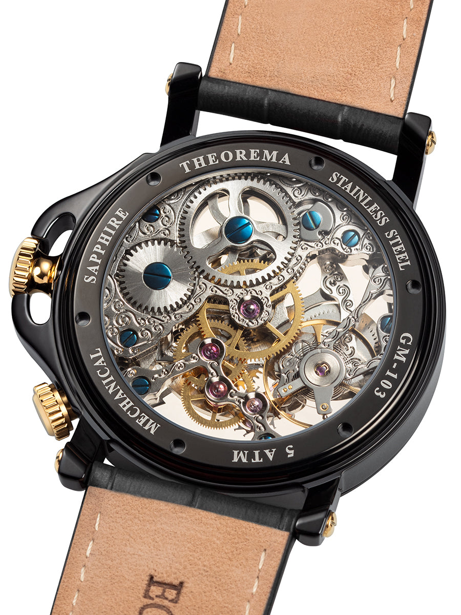 Dual-Time Sao Paulo GM-103-3  | Black | Theorema, Germany
