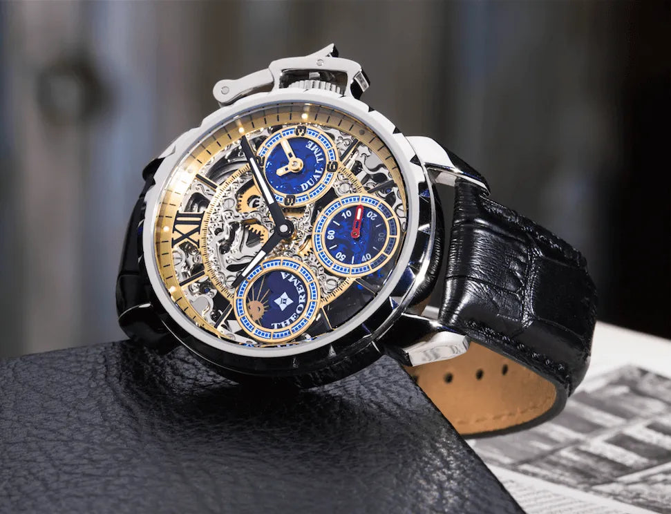 Dual-time Oman by Theorema Germany GM-108-1 | Silver |