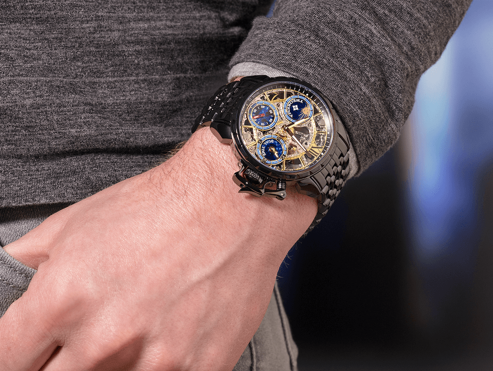 Dual-time Oman by Theorema Germany GM-108-10 | Black |