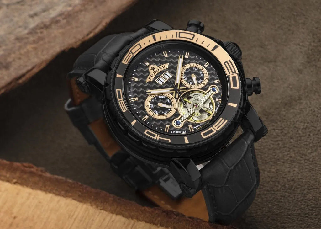 Calendar Automatic Miami by Pionier Germany - GM-506-4 | Black |