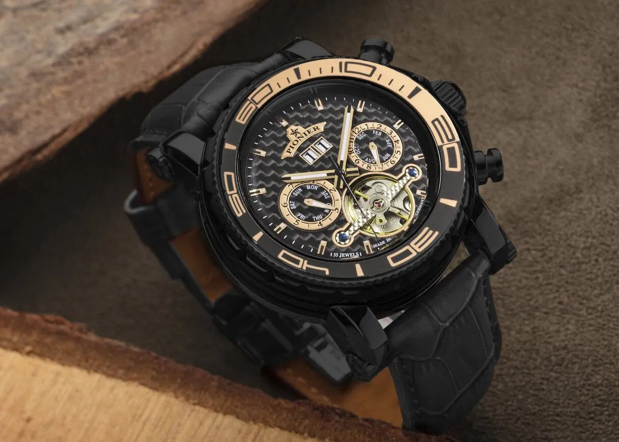 Calendar Automatic Miami by Pionier Germany - GM-506-4 | Black |