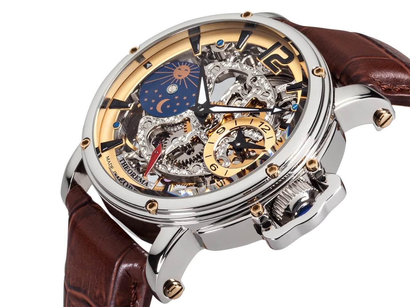 Dual-time Copacabana GM-104-4 |Silver| by Theorema, Germany