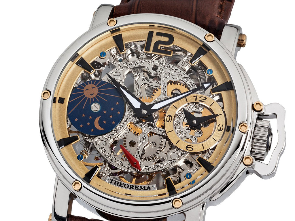 Dual-time Copacabana GM-104-4 |Silver| by Theorema, Germany