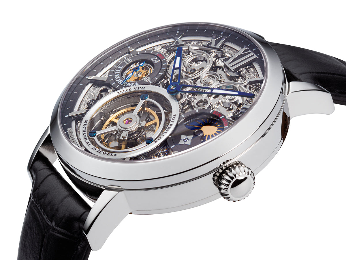 Limited Edition. Zürich Tourbillon by Theorema Germany - GM-901-1 |Silver| Handmade