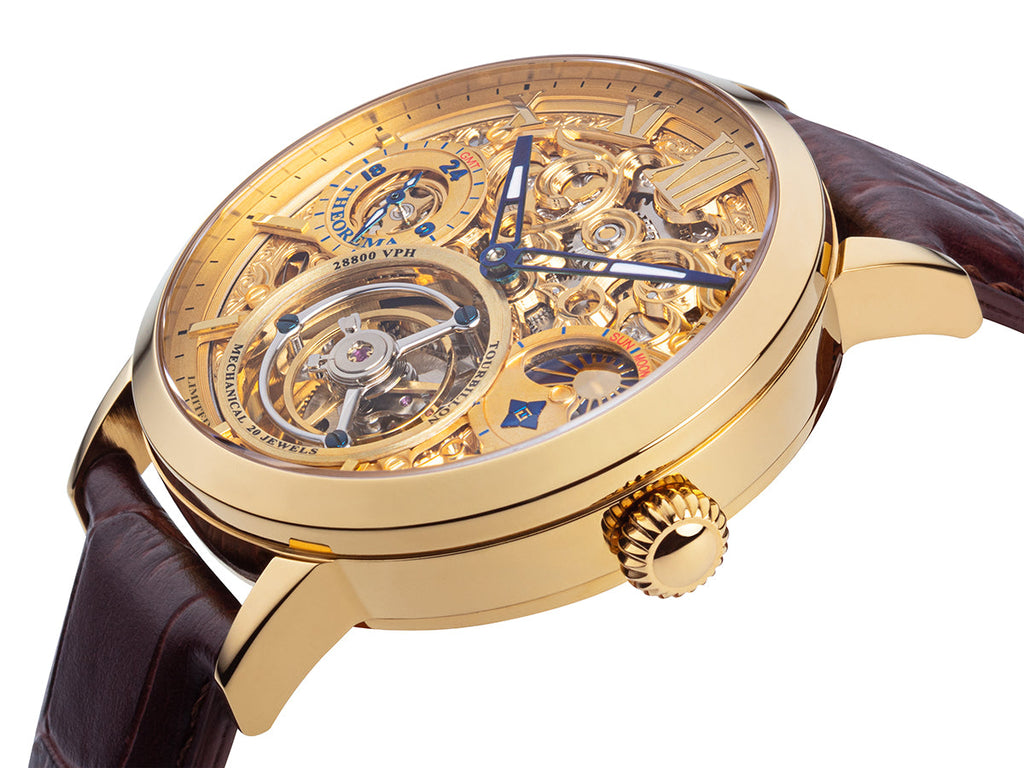Limited Edition. Zürich Tourbillon by Theorema Germany - GM-901-2 |Gold| Handmade