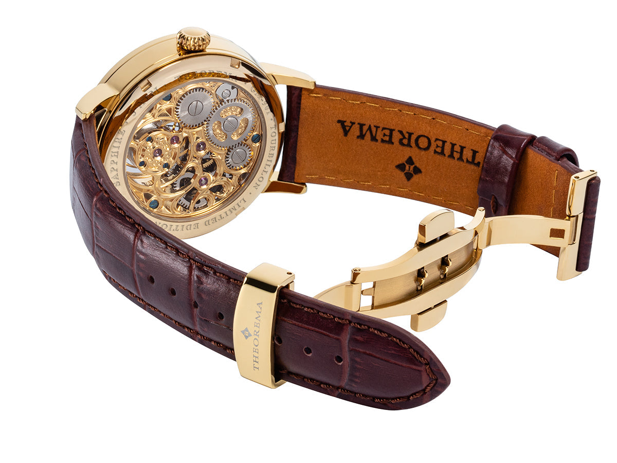Limited Edition. Zürich Tourbillon by Theorema Germany - GM-901-2 |Gold| Handmade