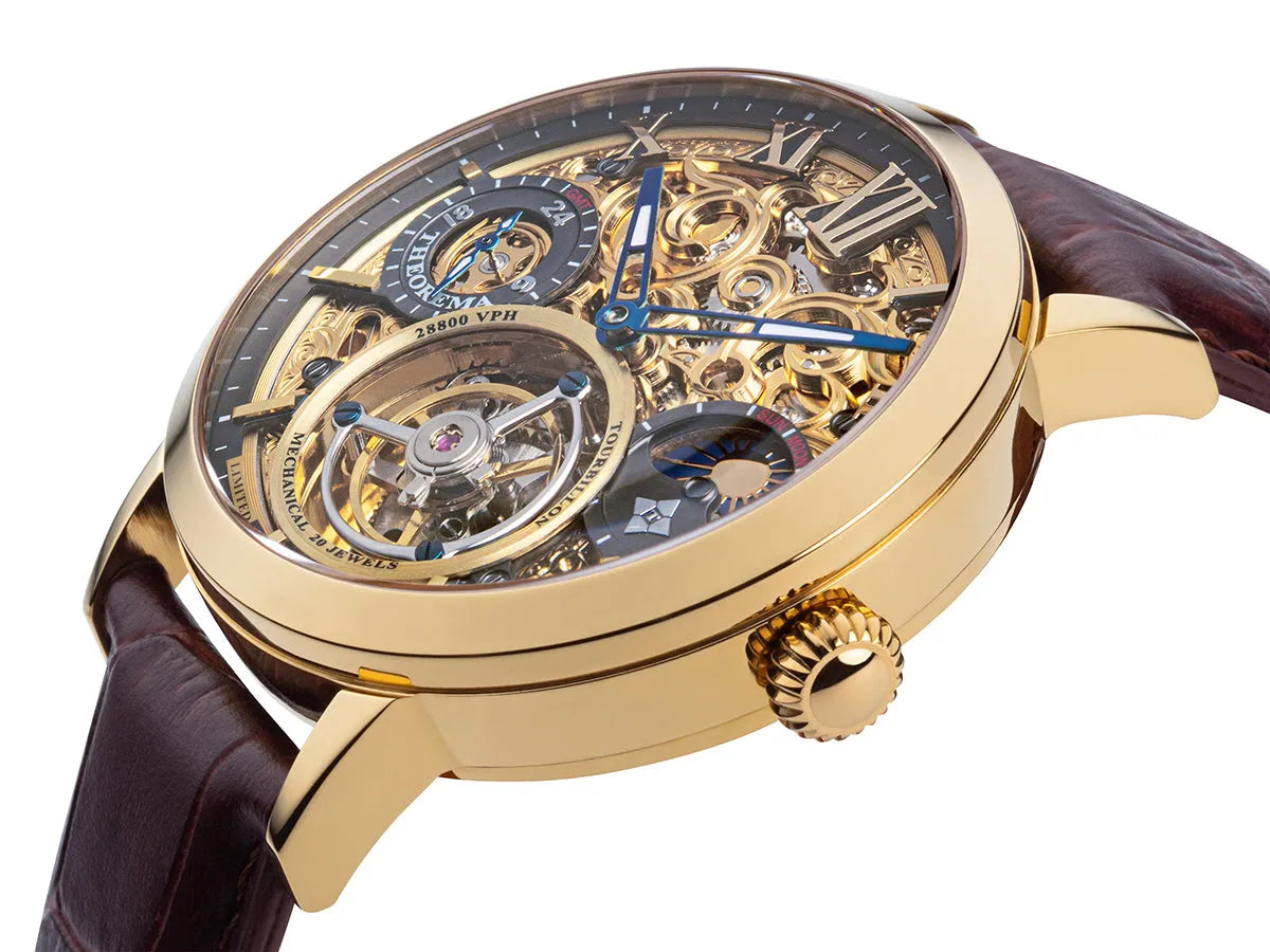 Limited Edition. Zürich Tourbillon by Theorema Germany - GM-901-3 |Gold| Handmade