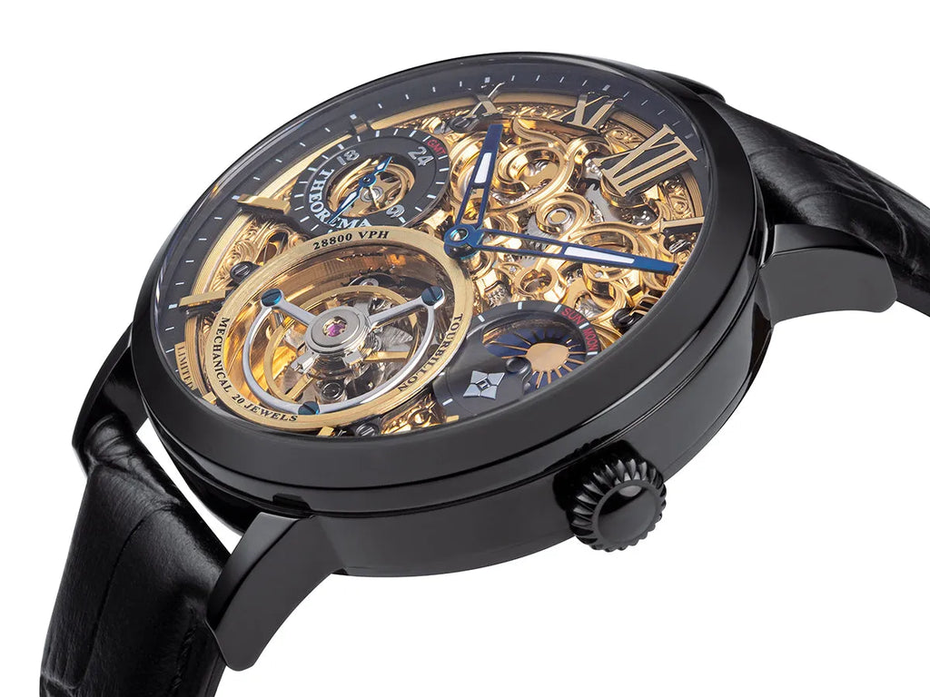Limited Edition. Zürich Tourbillon by Theorema Germany - GM-901-5 |Black| Handmade