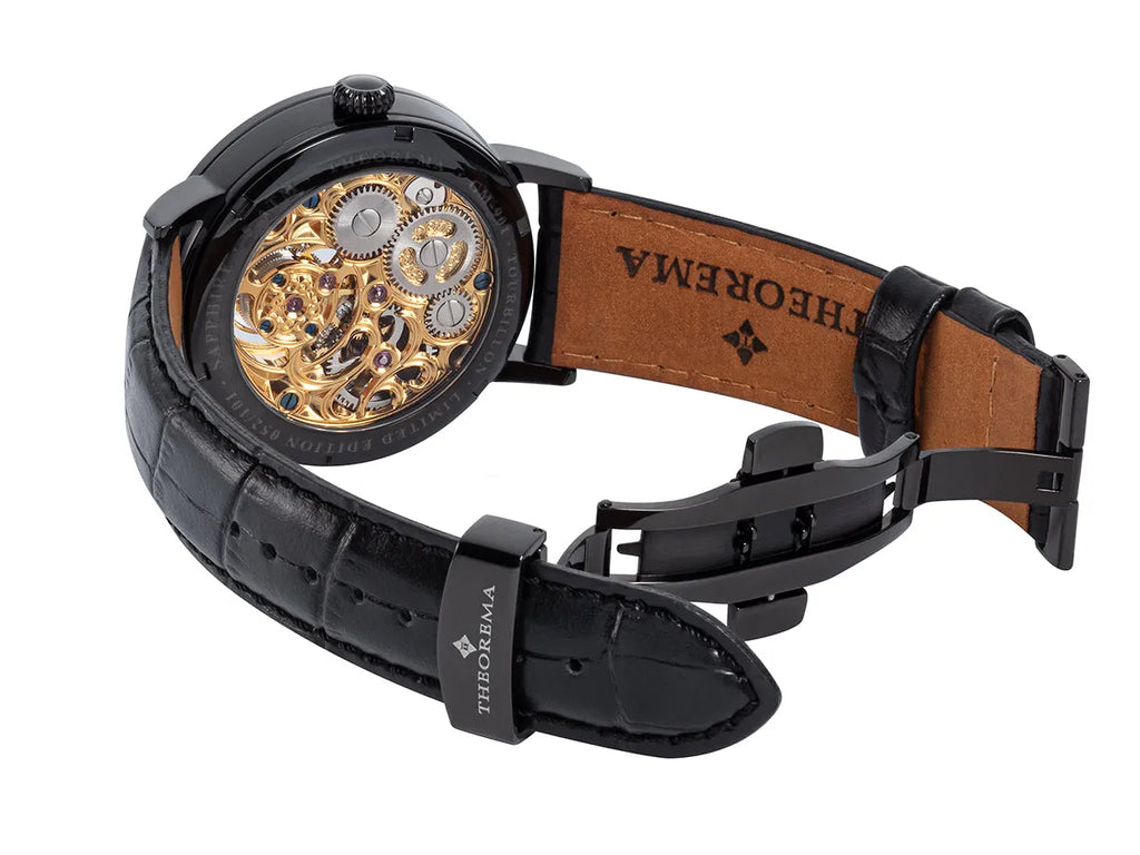 Limited Edition. Zürich Tourbillon by Theorema Germany - GM-901-5 |Black| Handmade