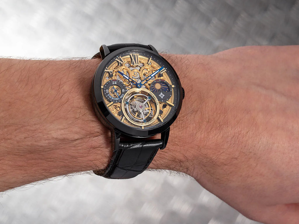 Limited Edition. Zürich Tourbillon by Theorema Germany - GM-901-5 |Black| Handmade