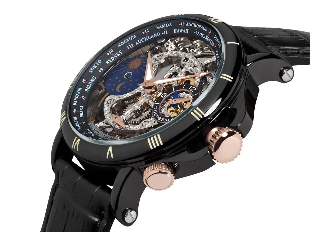 Dual-Time Sao Paulo GM-103-3  | Black | Theorema, Germany