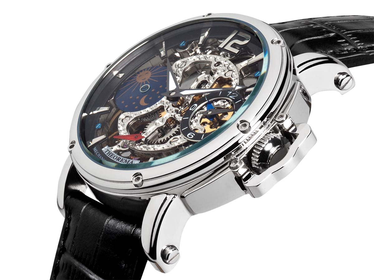Dual-time Copacabana GM-104-1 |Silver| by Theorema, Germany