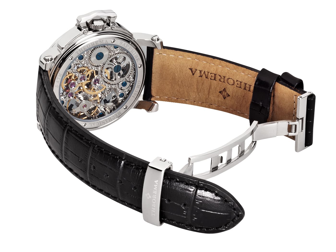 Dual-time Copacabana GM-104-1 |Silver| by Theorema, Germany