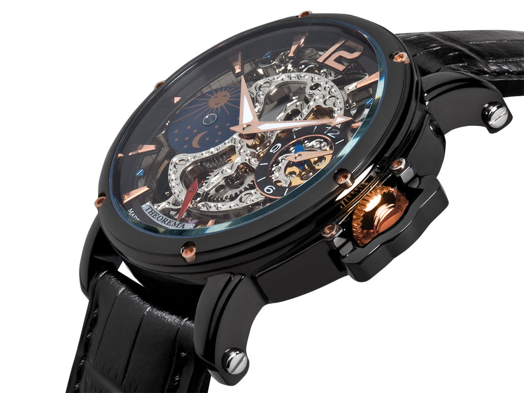 Dual-time Copacabana GM-104-3 |Black| by Theorema, Germany
