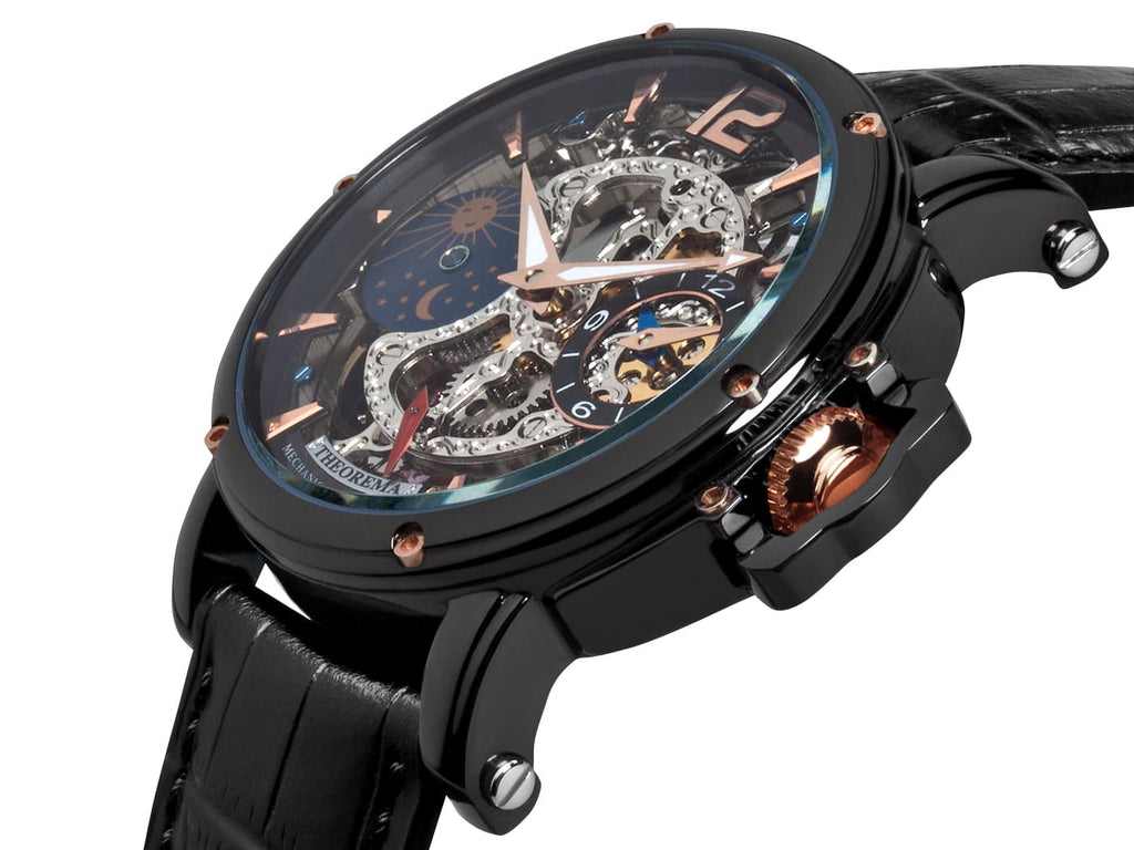 Dual-time Copacabana GM-104-3 |Black| by Theorema, Germany